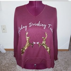 New Lane Bryant sequin deer holiday sweater